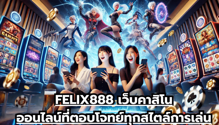 FELIX888 เว็บคาสิโนออนไลน์ที่ตอบโจทย์ทุกสไตล์การเล่น