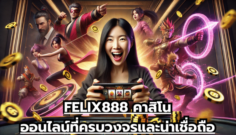 FELIX888 คาสิโนออนไลน์ที่ครบวงจรและน่าเชื่อถือ